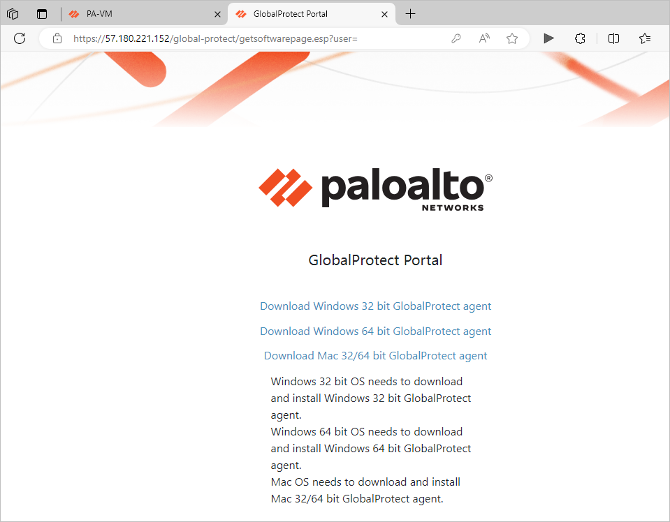 AWS 上配置 Paloalto GlobalProtect